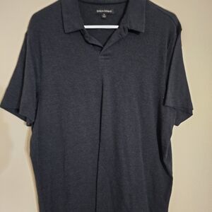Banana Republic Men's Dark Gray Polo Shirt